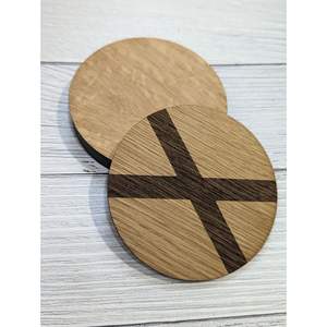 Sous-verre en bois d'acacia de qualité supérieure, vaisselle en bois pour servir le thé, le café et les boissons, protège les surfaces de table - Product Image 1