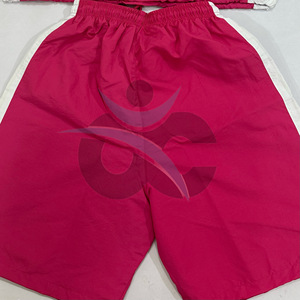Conjunto Cortavientos Rosa de Manga Corta ORCAFITS con Franjas Laterales Blancas - Product Image 4