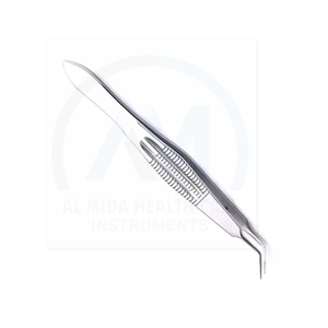 AL MIDA Castroviejo Pince de micro-ligature angulaire AMHC-R-377 en acier inoxydable, outil de suture ophtalmique, instrument chirurgical, prise en main facile - Product Image 2