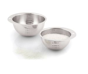 Juego de Tazas Medidoras de Acero Inoxidable de Grado Alimenticio Ecológicas, Utensilios de Cocina de Metal para Arroz con Marcas de Conversión - Product Image 3
