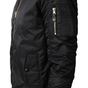 Custom Logo Winter Unisex Long Sleeve Polyester Satin Bomber <b>Jacket</b> Waterproof Embroidered Custom Color <b>Mandarin</b> <b>Collar</b> Hooded - Product Image 3