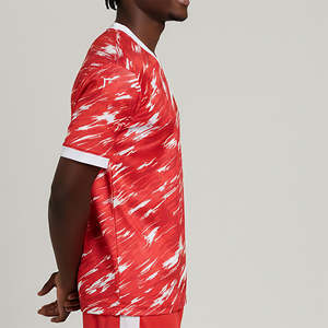 Precio más bajo, gran oferta, conjuntos de camisetas de fútbol transpirables con nombre de equipo personalizado, sublimación, secado rápido, 100% poliéster, uniforme ligero - Product Image 3