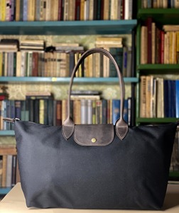 Sac fourre-tout en cuir et toile, couleur unie, fermeture ouverte, broderie, imperméable, sac à bandoulière pour femme, voyage, travail, shopping, grande capacité, tout usage - Product Image 4