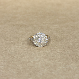 Premium Design Round Cut Elegant Design 0.89Ct Yellow Gold Diamond <b>Ring</b> VVS-VS Clarity IGI Certified From <b>Indian</b> Supplier - Product Image 1