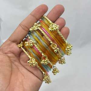 ชุดกำไลข้อมือแบบจุมกีของชาวแคชเมียร์ สำหรับงานแต่งงาน งานเลี้ยง ราคาขายส่งพรีเมียม สำหรับผู้หญิง สินค้าหรูหรา กำไลข้อมือแบบชูรียานของชาวแคชเมียร์ - Product Image 4