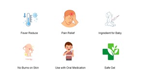 Harga Pabrik Plester Pendingin Demam Ice <span class=keywords><strong>Fever</strong></span> untuk Anak-anak Gel Pendingin Demam Plester Demam - Product Image 3