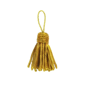 Fancy <b>Gold</b> Bullion Tassel High Quality Fashion Handcrafted Metallic <b>Gold</b> Tassels Custom Religious Tassels - Product Image 5