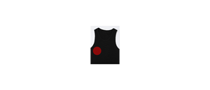 เสื้อกล้ามถักทรงร่องสีดำสำหรับผู้ชาย คอกลม สไตล์ลำลอง สีพื้น - Product Image 5