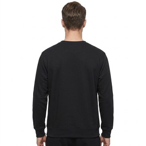 <b>Plain</b> <b>Black</b> <b>Sweatshirt</b> 100% Cotton Fashion Regular Fit Blank OEM ODM Premium Casual Fashion Streetwear Pullover Wholesale - Product Image 2