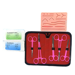 Recursos de Enseñanza, Herramientas Quirúrgicas, Manual de Enfermería, Instrumentos de Práctica Quirúrgica, Tijeras, Pinzas y Almohadilla de Sutura - Product Image 1