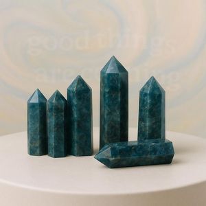 แท่งหินโอเบลิสก์อะพาไทต์คริสตัลธรรมชาติสำหรับตกแต่ง - Product Image 1