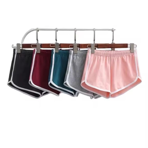Shorts cargo pour femmes en coton et viscose, personnalisés, pour l'été, la gym, le yoga, les entraînements, décontractés, noirs, plusieurs couleurs, sexy, avec bande latérale - Product Image 1