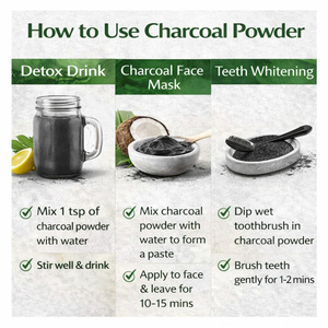 ผงถ่านมะพร้าวพรีเมียม WARRLY สารสกัดสมุนไพรบริสุทธิ์ 99% เกรดอาหาร บรรจุภัณฑ์พลาสติกแบบถัง  สารสกัดจากเปลือกไม้ด้วยวิธีการสกัดด้วยตัวทำละลาย - Product Image 6