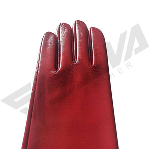 Real Sheepskin Wrist-Length Extra Long Straight Style Winter Warm Cuff Eco-Friendly Breathable Opera Gloves Outdoor Casual Beach - Product Image 6