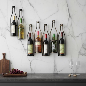 Estante para vinos de diseño, estante creativo para vinos, estante innovador para vinos, estante multifuncional para vinos - Product Image 1