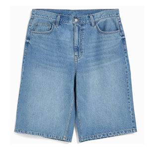 Pantalones cortos vaqueros largos y holgados para hombre, estilo casual, con lavado ácido, de Pakistán, precio de fábrica al por mayor, estilo urbano. - Product Image 3