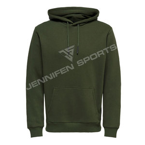 Sweat-shirts à capuche unisexes pour homme en coton 100% de haute qualité, couleur unie, broderie personnalisée du logo, respirant, séchage rapide - Product Image 1