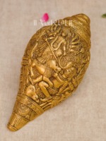 Sculpture traditionnelle Shankh en laiton avec support pour décoration de table, idées cadeaux pour la maison, prix de gros, sculptures indiennes