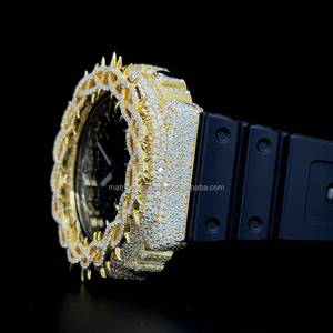 Reloj Moissanite de Primera Calidad Estilo Thorn, Modelo GA 2100, Caja de Plata 925, Completamente Cubierto de Moissanite, Movimiento de Cuarzo - Product Image 4