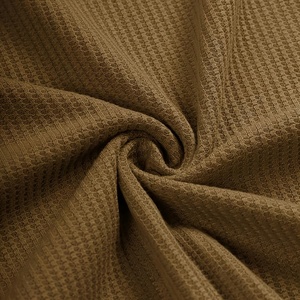 Venta al por mayor de camisetas de algodón de peso pesado para los hombres de impresión de logotipo personalizado Waffle DISEÑO DE Hip Hop de gran tamaño de moda camisetas en blanco - Product Image 5