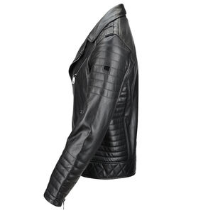 Customized Genuine <b>Sheepskin</b> Winter Puffer <b>Jacket</b> for Men Leather <b>Jacket</b> Design Men Style Leather <b>Jacket</b> with Fur Collar - Product Image 2