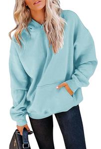 Nueva Colección, Servicio OEM, Sudadera con Capucha Extra Grande Informal y Cómoda de Color Sólido para Mujer, de Fábrica en Bangladesh, al Mejor Precio - Product Image 5