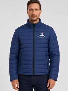 Chaqueta Acolchada de Nylon Casual Personalizada al por Mayor, Chaqueta de Invierno Acolchada para Hombre con Capucha Desmontable Brillante, Talla Grande con Botones - Product Image 1