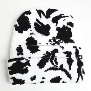 Chapeau en tricot unisexe avec logo personnalisé, impression par sublimation jacquard - Product Image 2