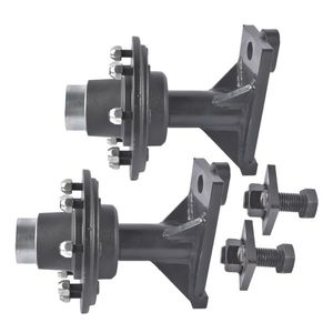 Heavy Duty 8000LB Caster Wheels Shipping Container 8 X 6.5 Lug Bolt on Hub Spindle Kit 8000LB Capacity - Product Image 1