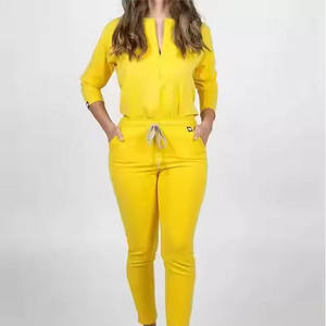 Uniformes d'hôpital en coton tricoté 100% écologiques, pour médecins et infirmières, couleur et logo personnalisés, respirants, séchage rapide - Product Image 3