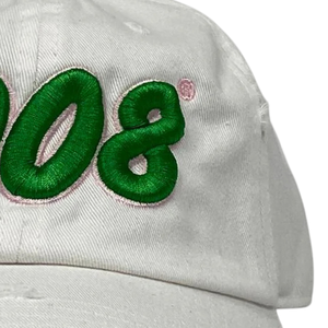 AKA 1908 White Hat Green Embroidered Letter Baseball <b>Cap</b> Adjustable Cotton Headwear Casual Fashion <b>Vintage</b> Style <b>Cap</b> for Men - Product Image 6
