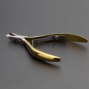 Coupe-cuticules professionnel en acier inoxydable à ressort, outil de soin des ongles portable pour salon, haute précision - Product Image 2