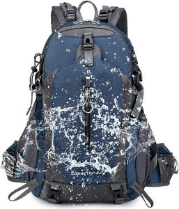 Sac à dos de randonnée bleu pour l'extérieur, résistant à l'eau, pour le trekking et les sports de montagne - Product Image 2