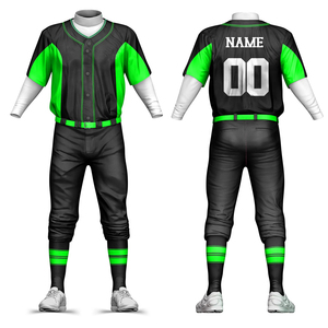 Uniforme de Béisbol Sublimado en Oferta, 100% Poliéster, Secado Rápido, Transpirable, Colores y Logotipo Personalizables, Unisex para Adultos - Product Image 1