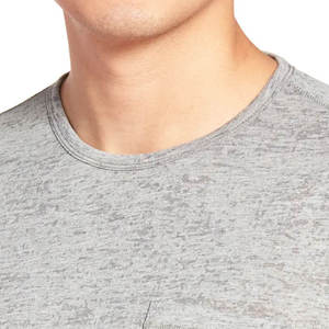 เสื้อยืดผู้ชายสั่งตัดพิเศษ ผ้าฝ้าย 100% คุณภาพสูง ทรงหลวม คอโอ แขนสั้น ปักลาย ป้องกันขนร่วง ใส่สบาย - Product Image 3