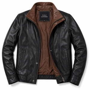 Winter Men's Casual Sven Mocha <b>Suede</b> Bomber <b>Jacket</b> Zipper Closure Windproof Breathable Quick Dry Eco-Friendly Anti-Bacterial - Product Image 5