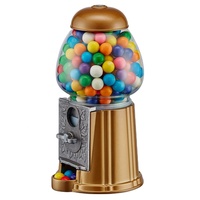 Distributeur de bonbons manuel Kwang Hsieh 9 pouces en métal, mini machine à bonbons à monnayeur, qualité alimentaire, avec support en anglais pour usage domestique et professionnel