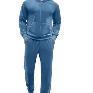 Survêtement en velours personnalisé, nouvelle mode, vêtements de sport, survêtement slim pour homme, respirant, avec logo personnalisé imprimé - Product Image 2