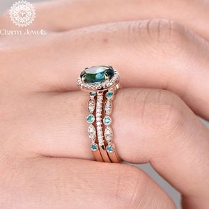 Bague de fiançailles Charm_Jewells pour femme en argent plaqué or rose avec moissanite taille coussin, sertie à griffes, style romantique, certifiée IGI - Product Image 5