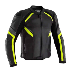 Chaquetas de Motociclista de Cuero Vacuno Genuino Personalizadas al por Mayor, Unisex, Tallas Grandes, Impermeables y Transpirables - Product Image 1