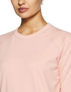 Sudadera de Mujer, Cuello Redondo, Manga Larga, Color Rosa, 100% Algodón, Transpirable, Tejido de Punto, Color Sólido, Ropa Casual de Otoño - Product Image 3