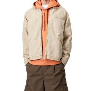 Chaqueta de Cuero Genuino Acolchada para Hombre, Personalizada, con Encaje de Piel, Impermeable, Transpirable, para Otoño e Invierno, Ropa de Trabajo para Exteriores, Moda Casual - Product Image 1