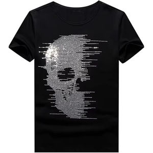 Camiseta de diamantes de imitación de diseño personalizado de la mejor calidad para hombre, camisas de talla grande para hombre de Pakistán para venta en línea - Product Image 6