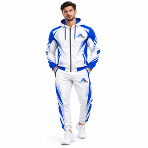 Survêtement de sublimation personnalisé pour les sports d'équipe, tenue d'entraînement sur mesure avec veste et pantalon, vente en gros d'équipements sportifs - Product Image 2