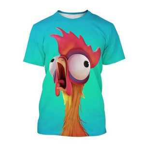 เสื้อยืดผู้ชายลายการ์ตูน แขนสั้น คอกลม ทรงปกติ ระบายอากาศได้ดี ผ้าถัก ดีไซน์ลำลอง โลโก้ด้านหน้า - Product Image 4
