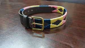 Ceinture Polo en Cuir Véritable Personnalisée pour Hommes, Cousue à la Main, Style Argentin, Quincaillerie en Laiton Massif, Vente en Gros, Sacs et Étuis LPB-0115 - Product Image 3