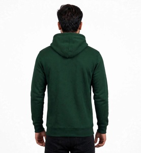 Sudadera con Capucha para Hombre, Color Verde Oscuro, Cierre de Cremallera, Corte Regular, Informal, 300g, Poliéster/Algodón, Secado Rápido, Transpirable - Product Image 3