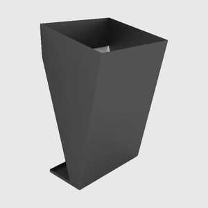 Porte-parapluies moderne en métal, grand support noir pour entrée, organisateur de rangement pour couloir intérieur - Product Image 1