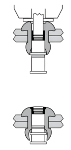 เครื่องมือย้ำรีเวทแบบลมน้ำหนักเบา Alva Engineers Cherry MS Straight Pulling Heads - Product Image 3