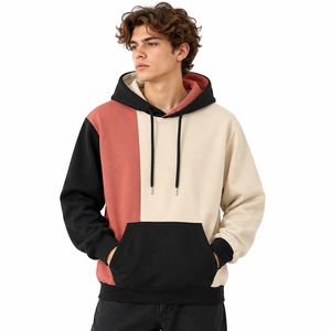 Sudadera con Capucha Nexfit Athletics para Hombre, Estilo Oversize con Bloques de Color, Informal, con Bolsillo Canguro, de Forro Polar, para Invierno, Poliéster/Algodón - Product Image 1